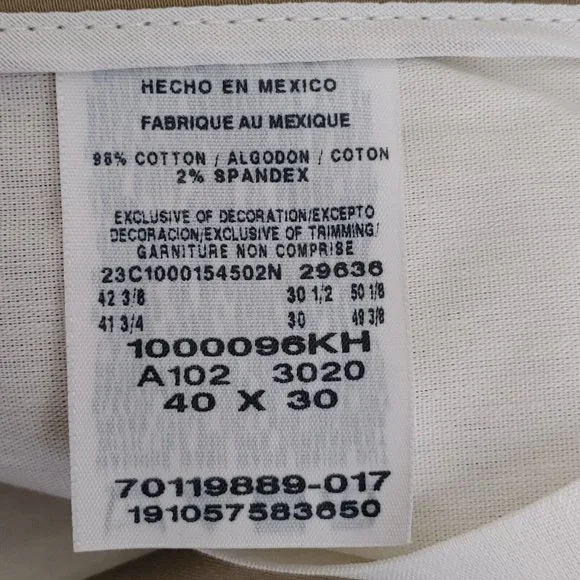 Wrangler Riata Flat Front Relaxed Fit Men's Casual Pants Size 40 x 30 - Picture 4 of 6